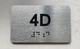 APT# 4D SILVER Safety Sign