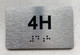APT# 4H SILVER Ada Sign