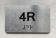 APT# 4R SILVER Safety Sign
