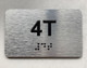 APT# 4T SILVER Ada Sign