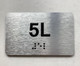 APT# 5L SILVER Compliance Sign