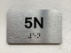 APT# 5N SILVER Safety Sign