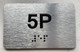 APT# 5P SILVER Ada Sign