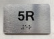 APT# 5R SILVER Ada Sign