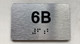 APT# 6B SILVER Compliance Sign