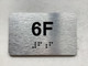APT# 6F SILVER Compliance Sign