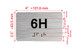 APT# 6H SILVER Hpd Sign