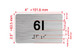 APT# 6I SILVER Hpd Sign