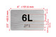 APT# 6L SILVER Hpd Sign