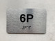 APT# 6P SILVER Safety Sign