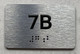 APT# 7B SILVER Ada Sign