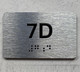 APT# 7D SILVER Safety Sign