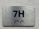 APT# 7H SILVER Compliance Sign