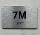 APT# 7M SILVER Safety Sign