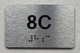 APT# 8C SILVER Ada Sign