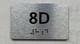 APT# 8D SILVER Ada Sign