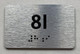 APT# 8I SILVER Ada Sign