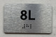 APT# 8L SILVER Ada Sign