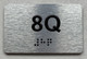 APT# 8Q SILVER Safety Sign