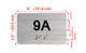 APT# 9A SILVER Hpd Sign