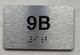 APT# 9B SILVER Ada Sign