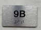APT# 9B SILVER Compliance Sign