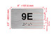 APT# 9E SILVER Hpd Sign