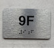 APT# 9F SILVER Ada Sign