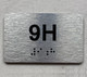APT# 9H SILVER Ada Sign