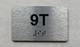 APT# 9T SILVER Braille Sign