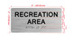 RECREATION Room Hpd Sign