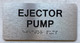 Ejector Pump Hpd Sign