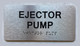 Ejector Pump Safety Sign