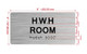 HWH ROOM ADA SIGN