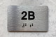 APT# 2B Safety Sign