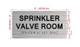The Sprinkler Valve Room Hpd Sign