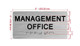 The Management Office with Raised Letters & Grade 2 Hpd Sign
