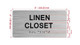 Linen Closet Hpd Sign
