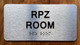 The Rpz Room Braille Sign