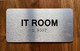 It Room Safety Sign
