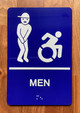 Men Accessible Compliance Sign