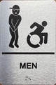 Men Accessible Compliance Sign
