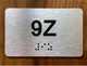 Apartment Number 9Z Compliance Sign