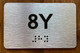 Apartment Number 8X Safety Sign