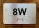 Apartment Number 8W Safety Sign