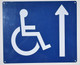 Wheelchair Accessible  with Ahead Arrow