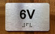 Apartment Number 6V Ada Sign