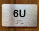 Apartment Number 6U Compliance Sign