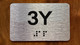 Apartment Number 3Y Compliance Sign