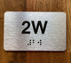 Apartment Number 2W Compliance Sign